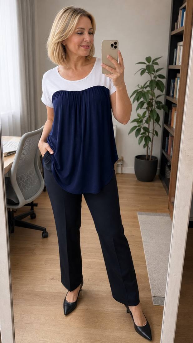 Фото відгуку: темно-синя Breeze Tunic